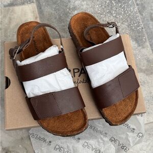 BearPaw Women’s Dark Brown Sandals